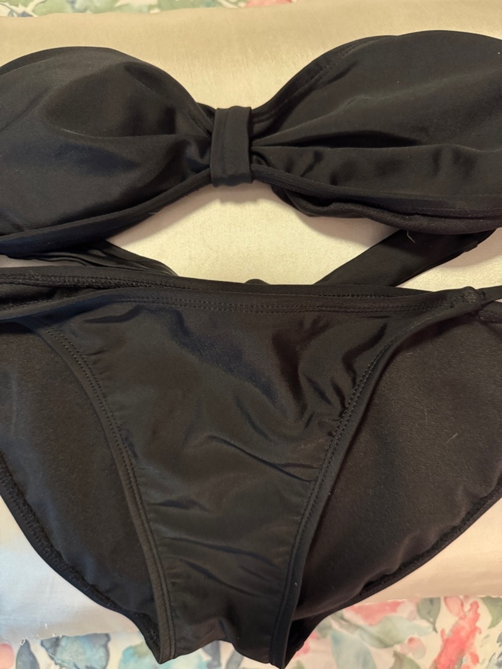 Old Navy Black Bandeau Bikini Set